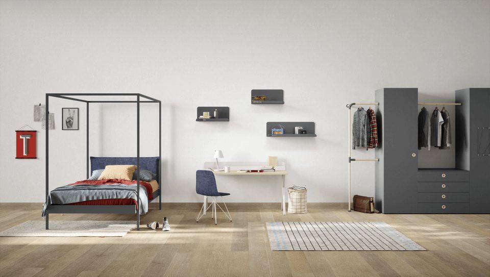 cameretta moderna in showroom