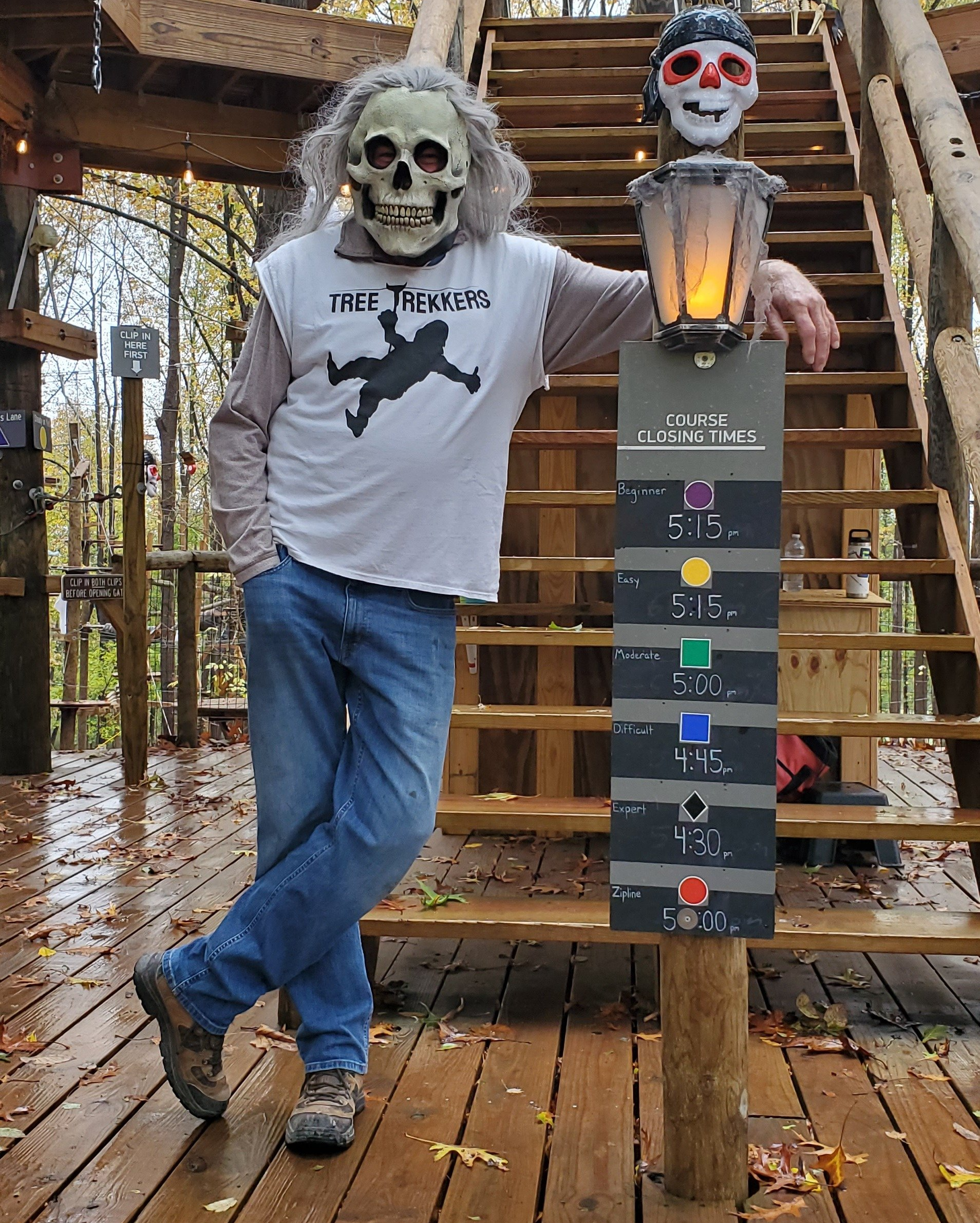 Scary skeleton ready for trick or treat