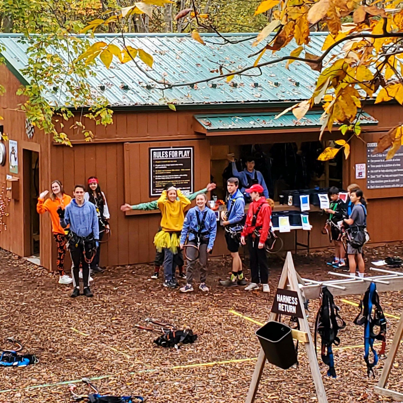 Tree Trekkers staff dressed up for Trek or Treat