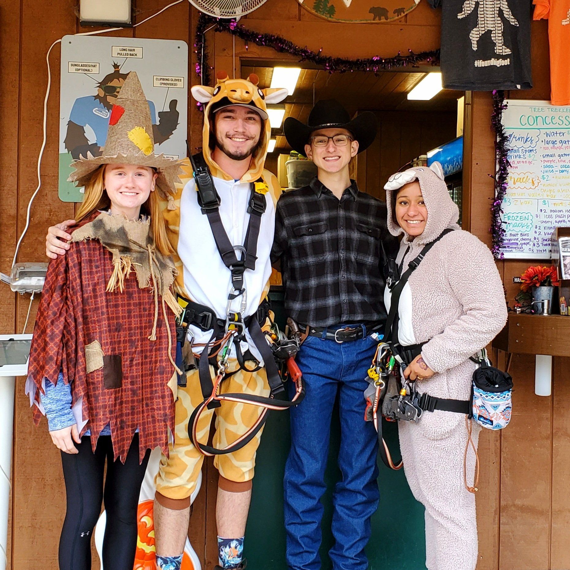 Staff dressed up for Trek or Treat