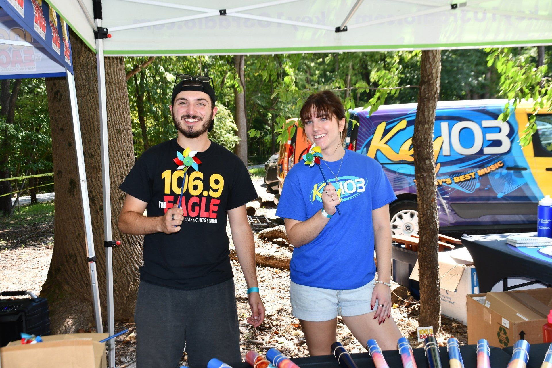 Vendors set up at Climbing for a Cause Event