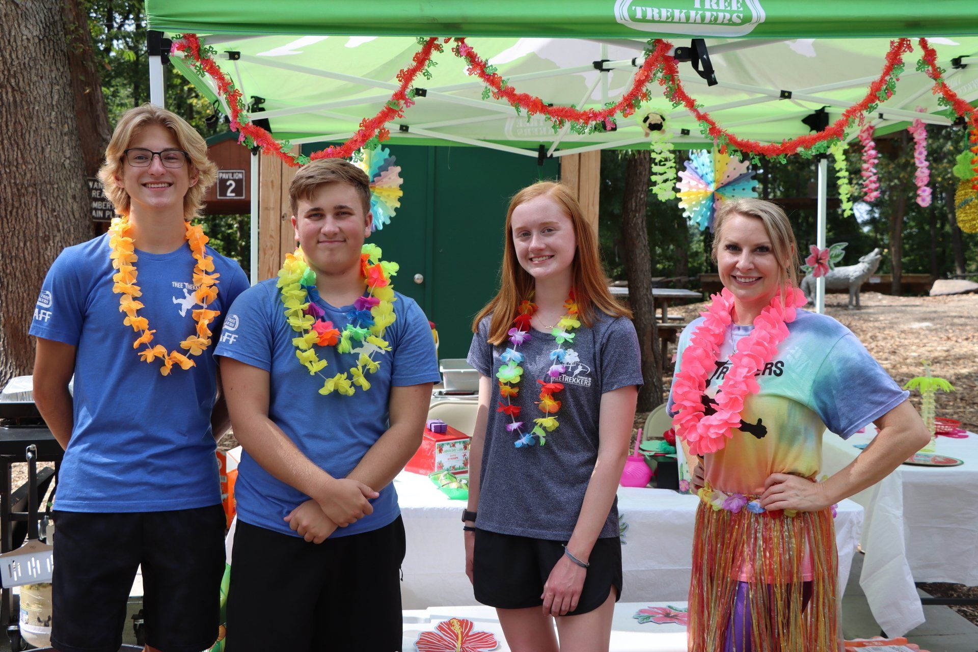 Labor Day Luau Party at Tree Trekkers