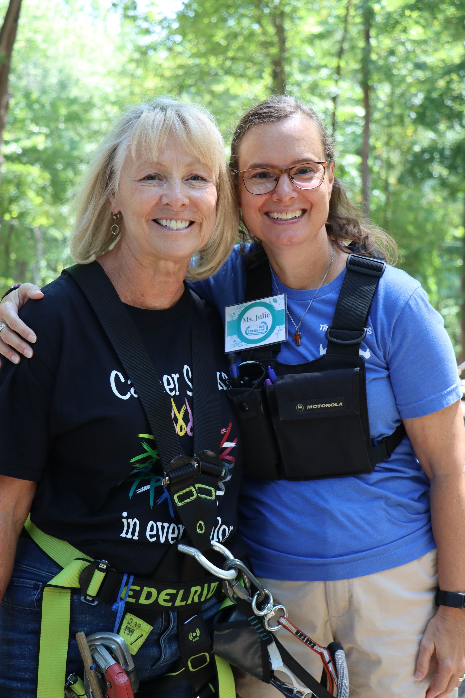Climbing for a Cause fundraiser at Tree trekkers