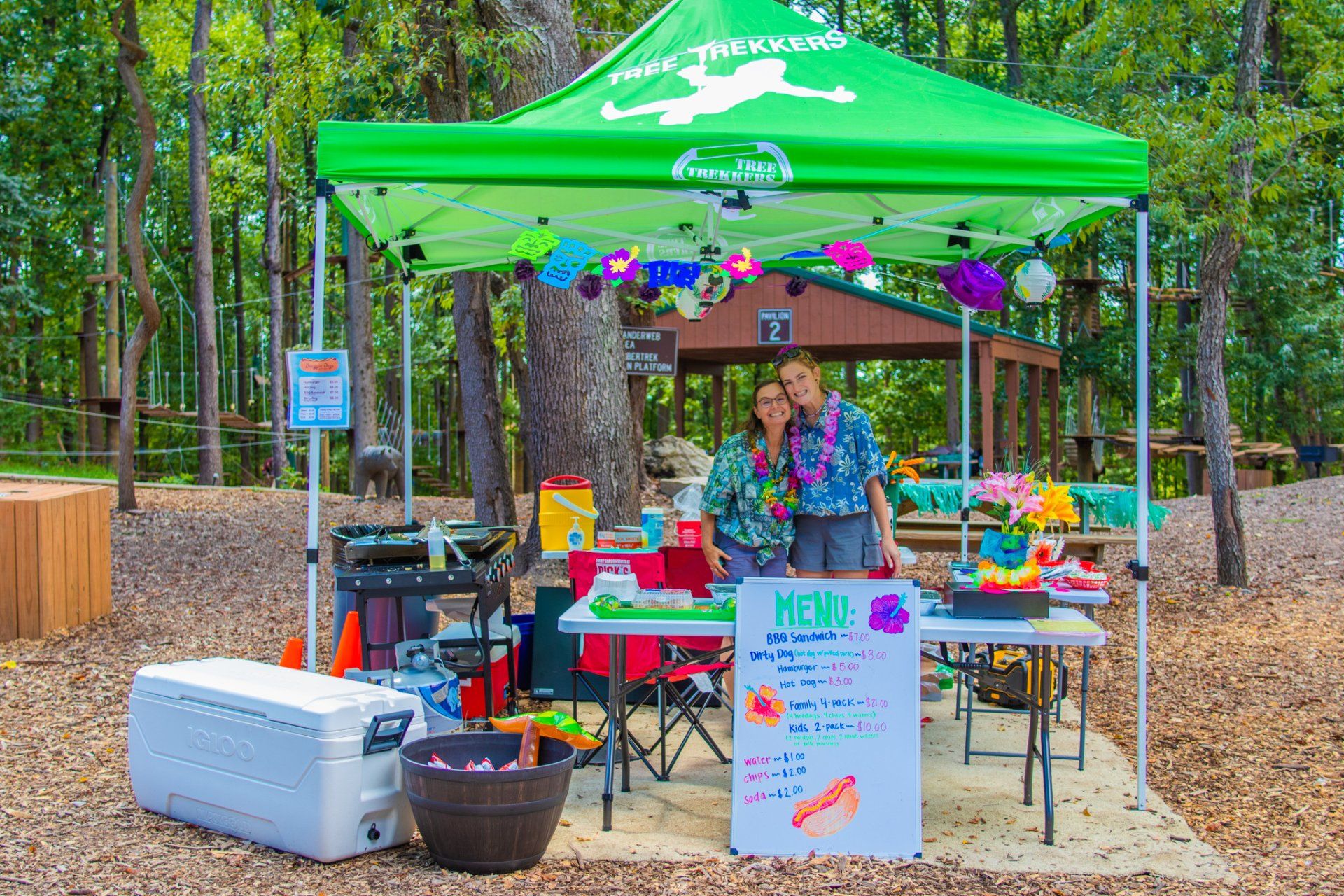 Labor Day Luau Party at Tree Trekkers