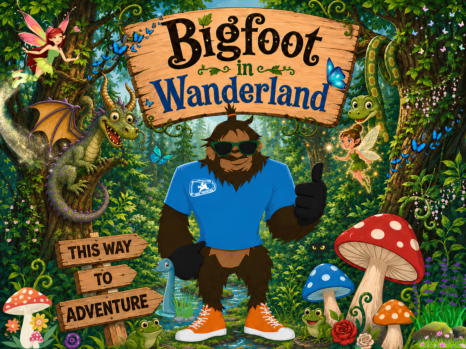 The search for Bigfoot in Wanderland a low ropes adventure