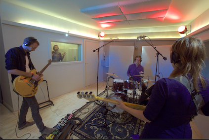 Studio amsterdam, band playing, live room, Marc Scheelen, Geert Sluyter, Josine Stremmelaar, akoestiek, opname ruimte