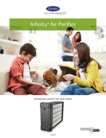 A family and their dog breath purified air.