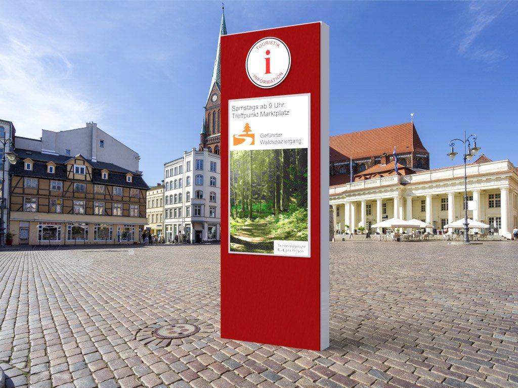 3D-Visualisierung von Werbepylone