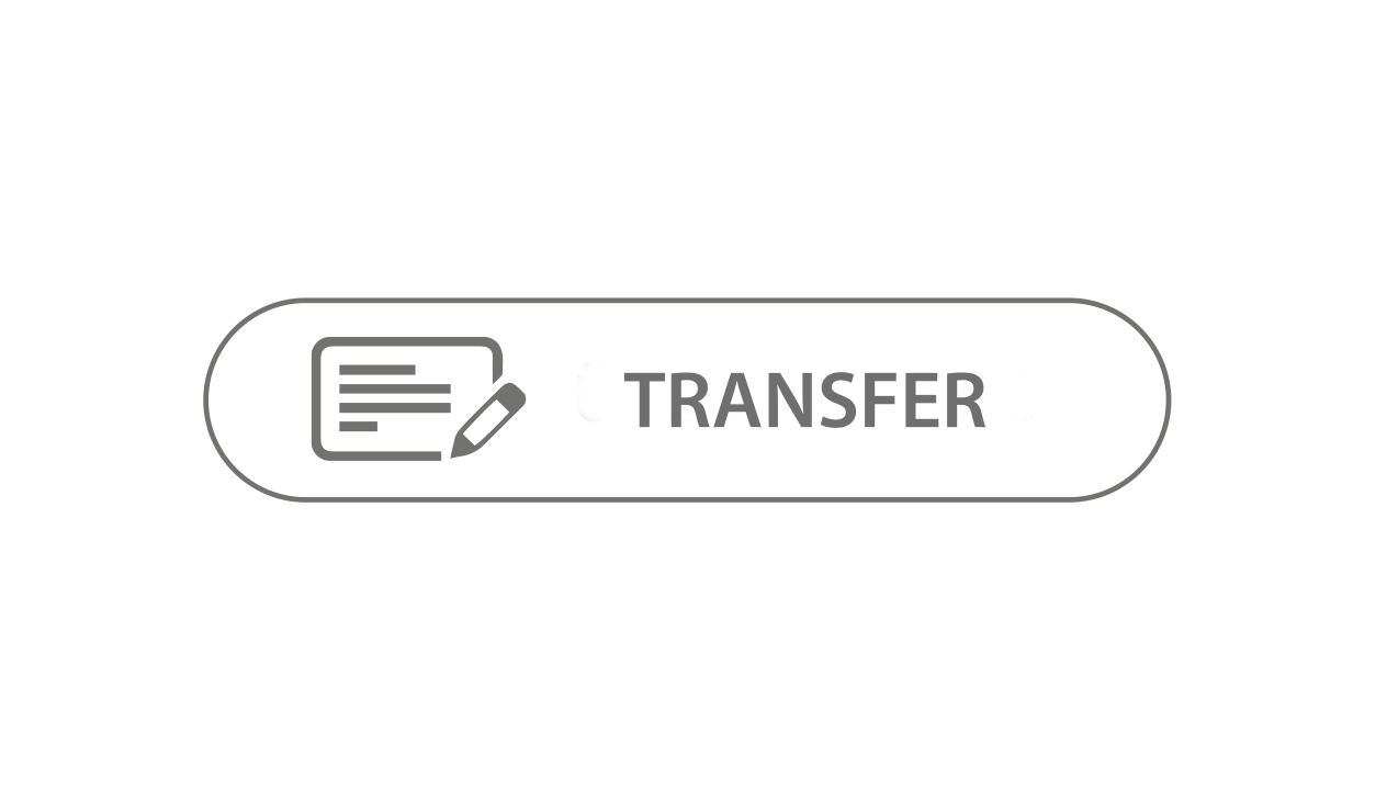 A white button with a pencil and the word transfer on it.