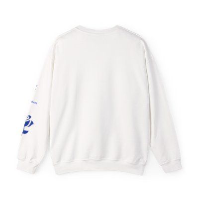 Blue Rose Pattern Crewneck Sweatshirt |