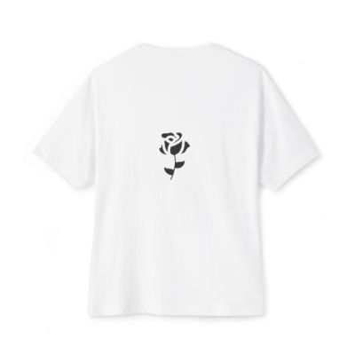 Absorba Star Rose T‑Shirt — Oversized Boxy Tee with Script Logo & Back Rose