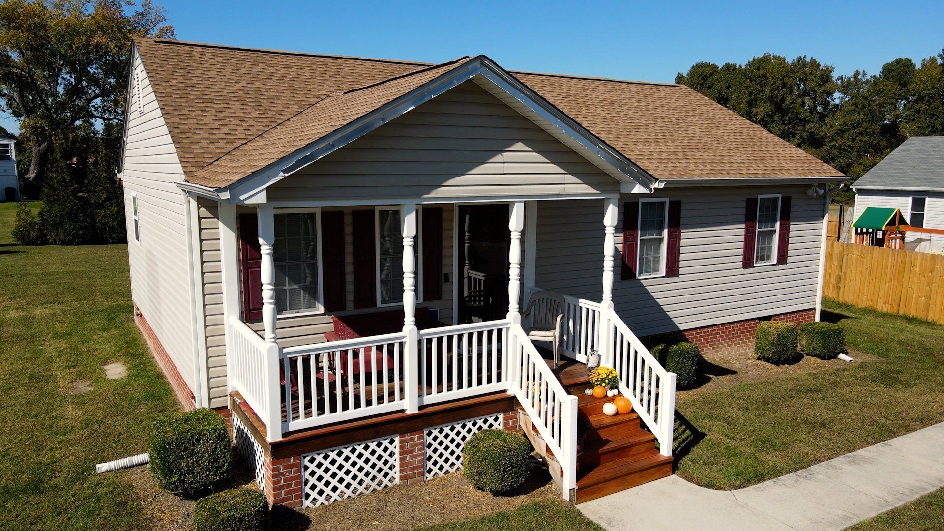 After image of RETEX asphalt shingle roof replacement in Richmond VA. GAF Timberline 