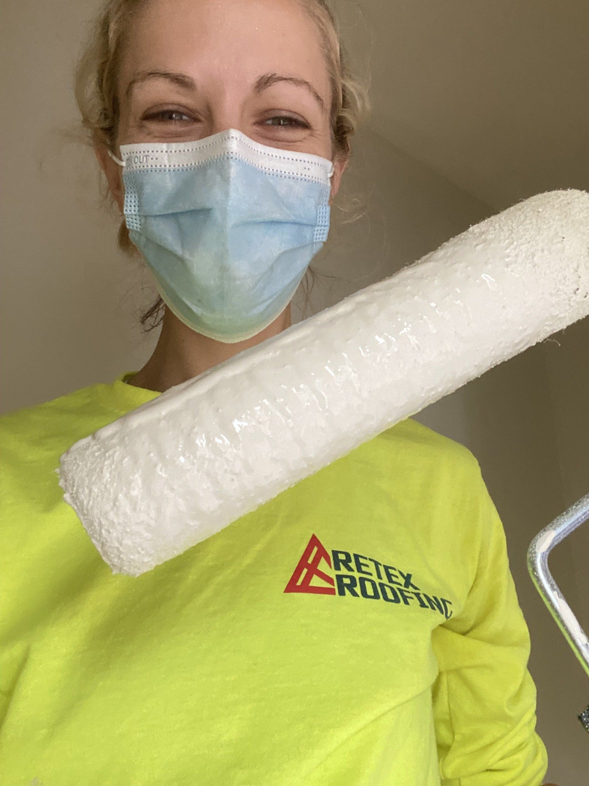 Image of RETEX’s Katelyn Lewis volunteering with Richmond Habitat for Humanity.