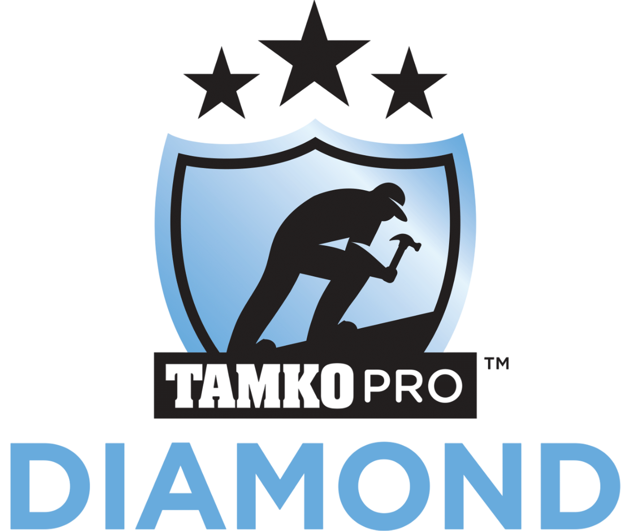 A graphic of the Tamko Pro Certified Contractor badge.
