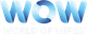 Logo for World of Wipes International Conference: blue