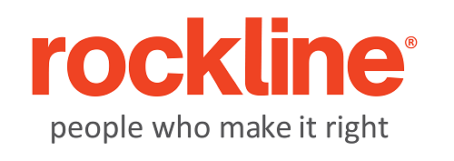 Rockline logo: Orange text 