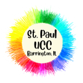 A colorful logo for st. paul ucc in burlington , il