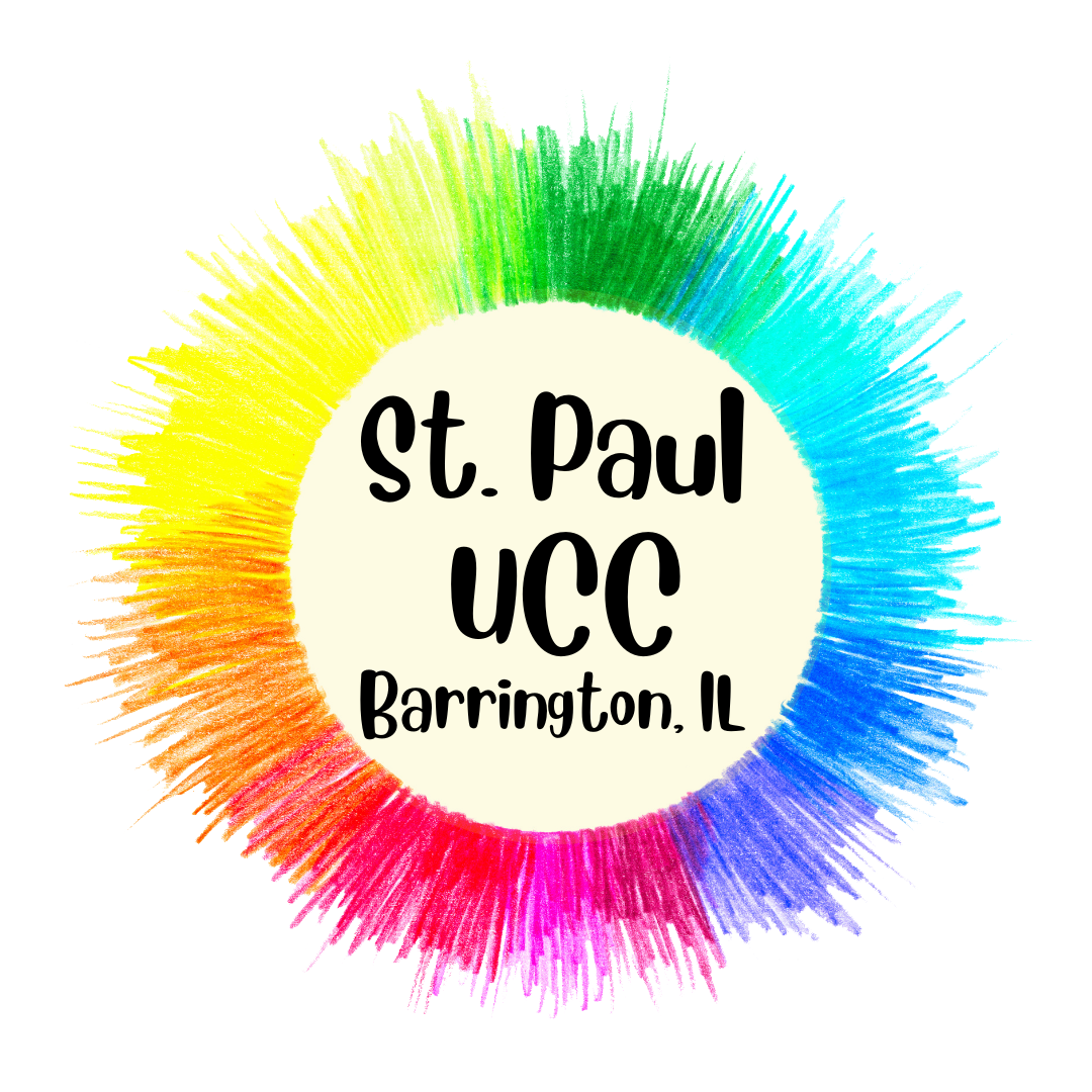 A colorful logo for st. paul ucc in burlington , il