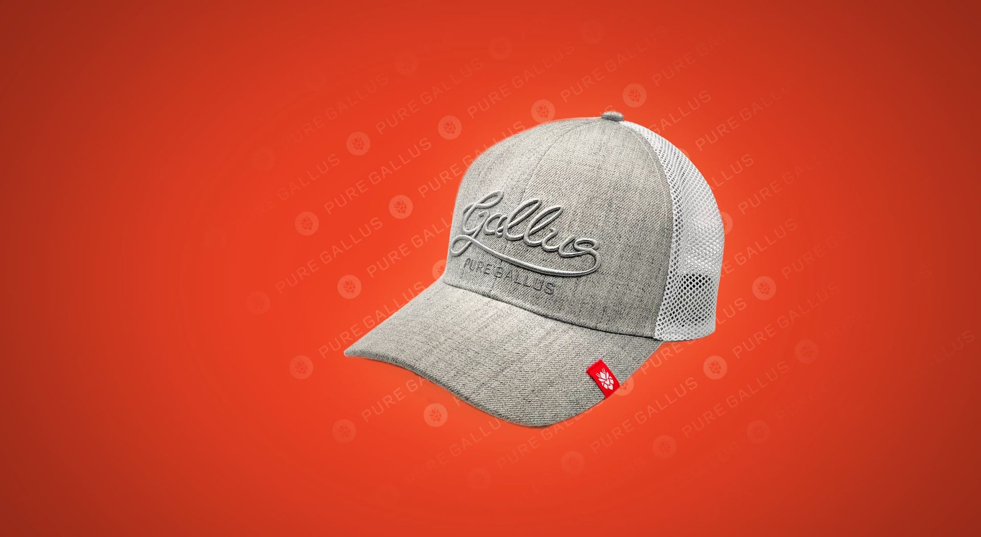 Light gray cap with 