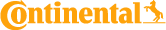 A close up of continental 's logo on a white background