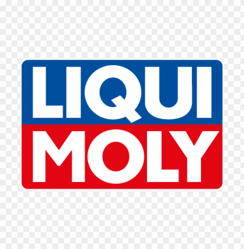 A red white and blue logo for liqui moly