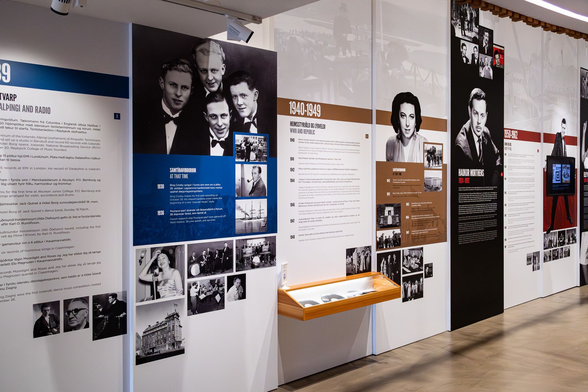 Exhibition at the Icelandic Museum of Rock n Roll in Keflavik, Iceland.