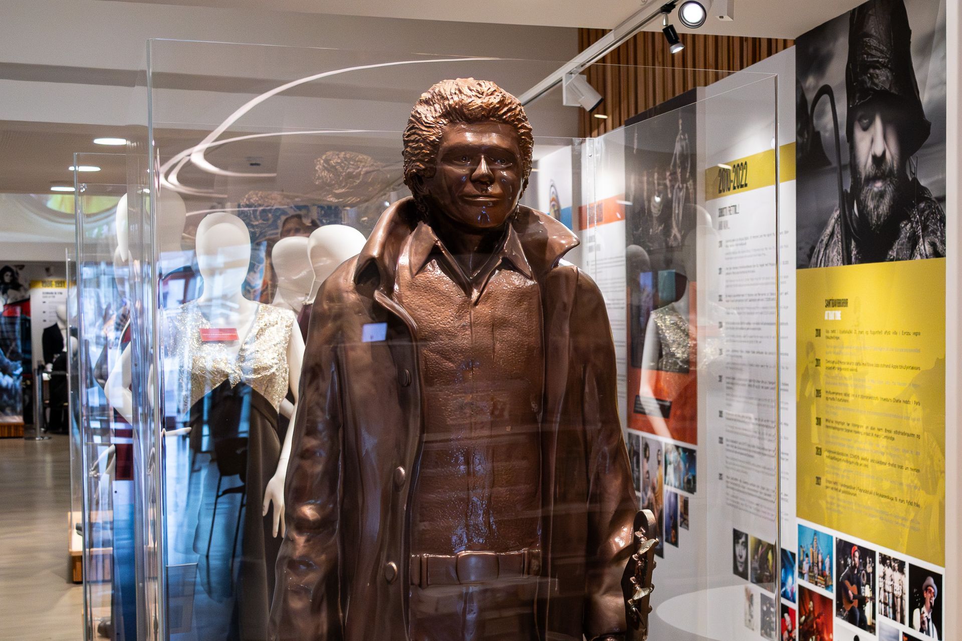 Statue of Rúnar Júlíusson at the Icelandic Museum of Rock ’n’ Roll.