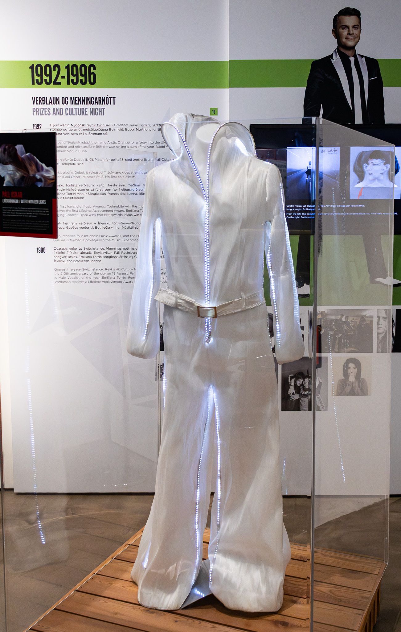 Exhibition at the Icelandic Museum of Rock n Roll in Keflavik, Iceland.