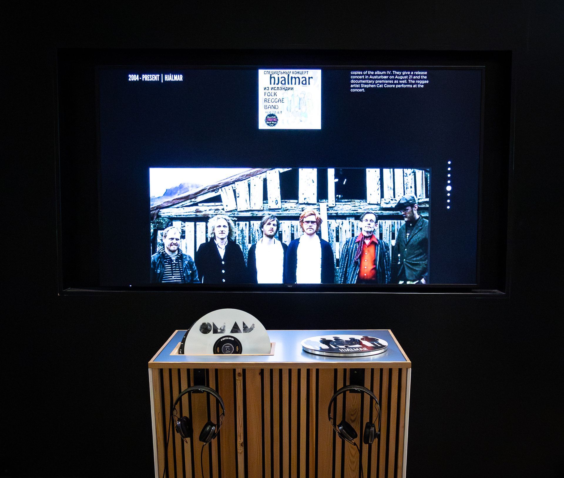 Exhibition at the Icelandic Museum of Rock n Roll in Keflavik, Iceland.