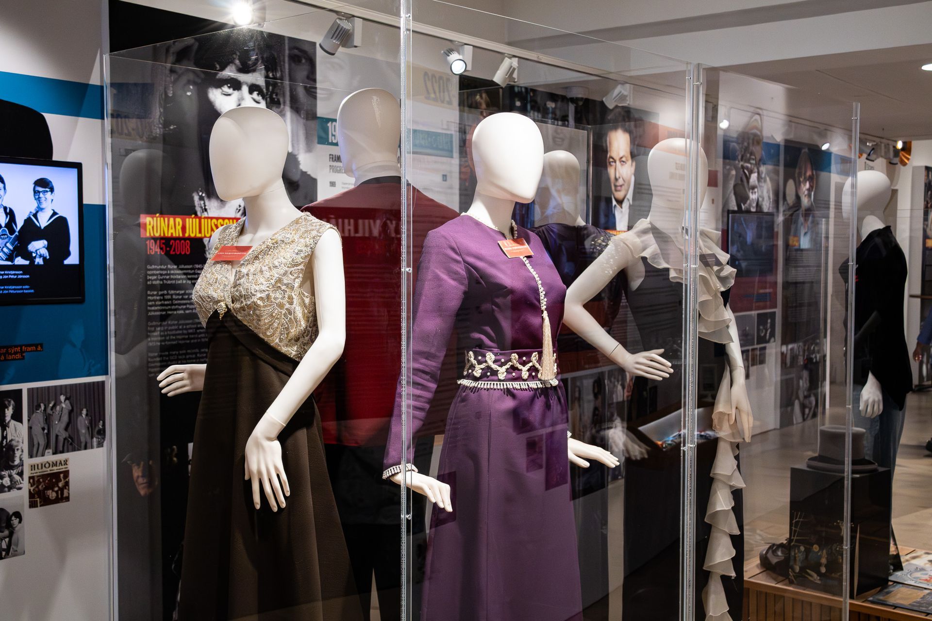 Exhibition at the Icelandic Museum of Rock n Roll in Keflavik, Iceland.