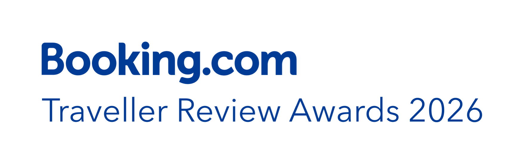 The Booking.com logo followed by the text
