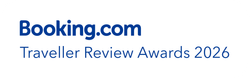 The Booking.com logo followed by the text