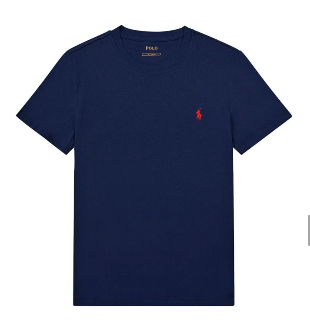 POLO T- SHIRT (NAVY BLAUW)