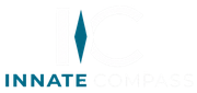 INNATE COMPASS logo with teal compass icon and text