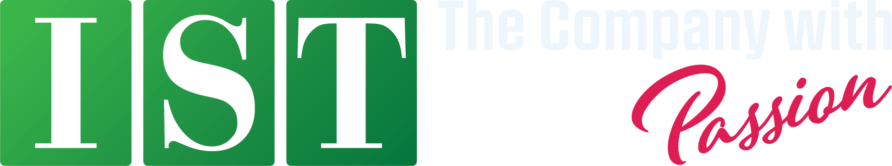IST logo with green block letters and pink cursive “Passion” on a light background