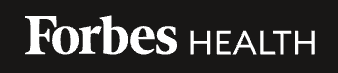 Forbes Health logo in white text on a black background