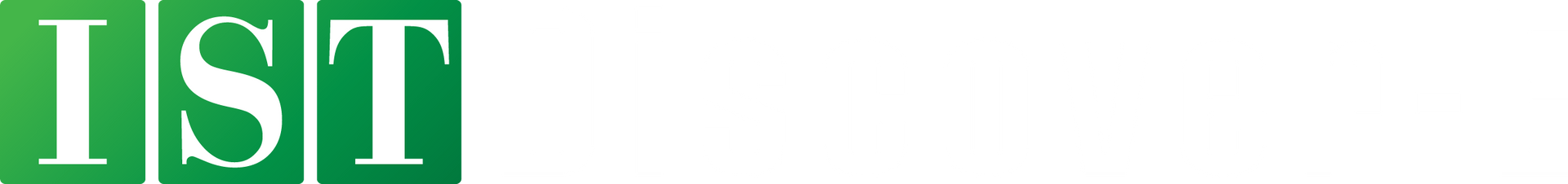 Green IST logo with white letters on a light background
