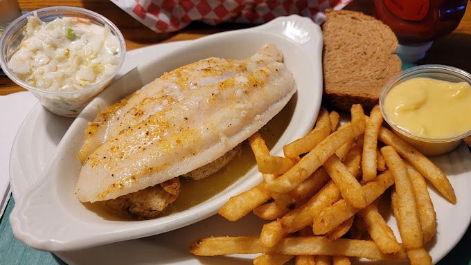 Baked Whitefish with Crab Stuffing