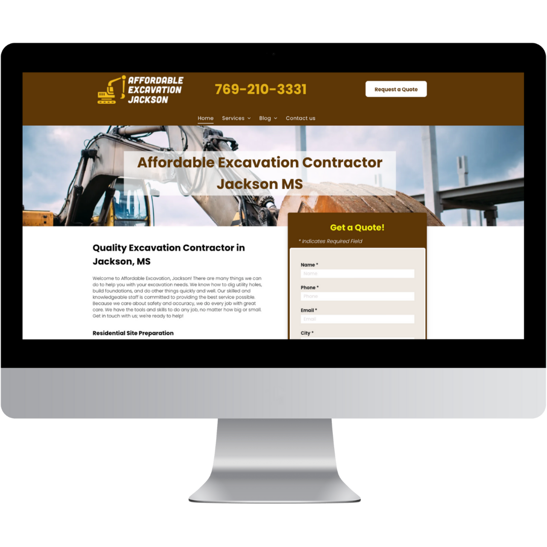 Excavation Company in Jackson MS Website