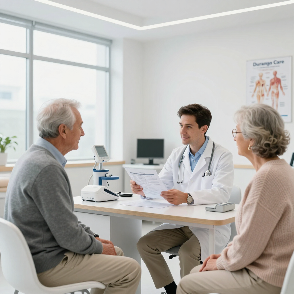 Consulta médica geriátrica