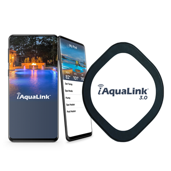 A phone with the aqualink app on it