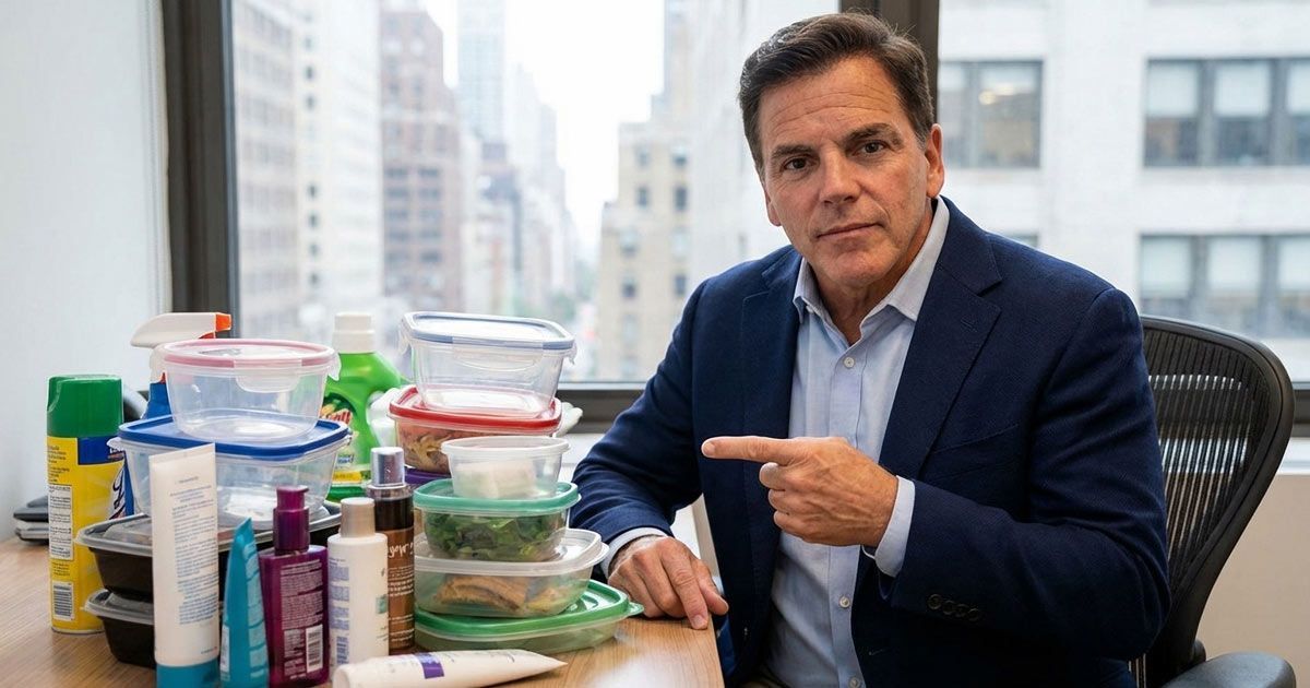 Dr. John Salerno points to common sources of environmental toxins