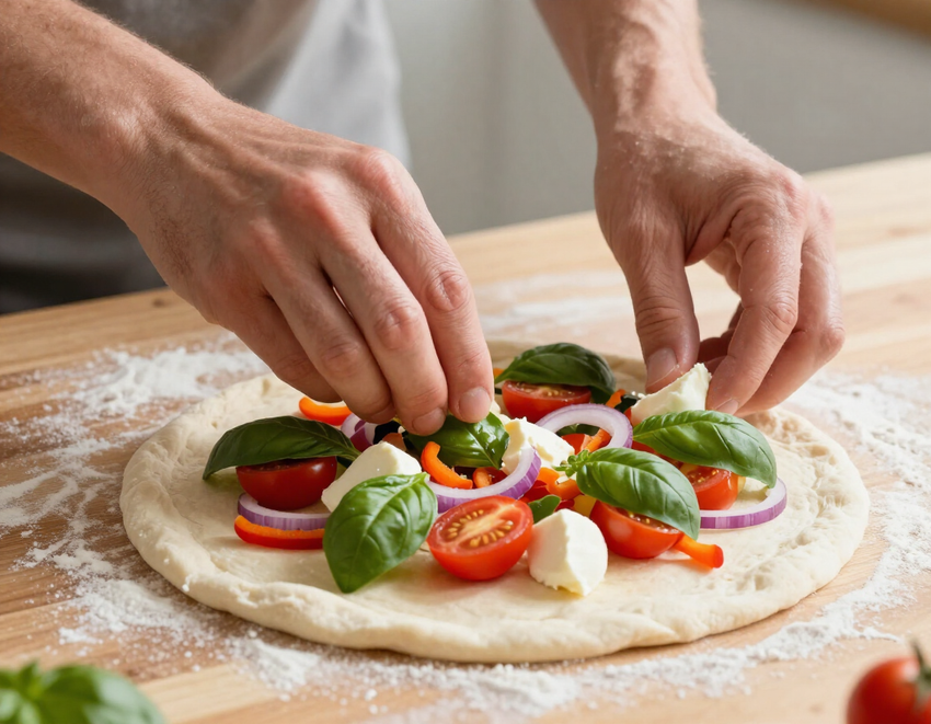Preparazione della pizza