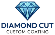 Blue diamond logo with “DIAMOND CUT” and “CUSTOM COATING” text