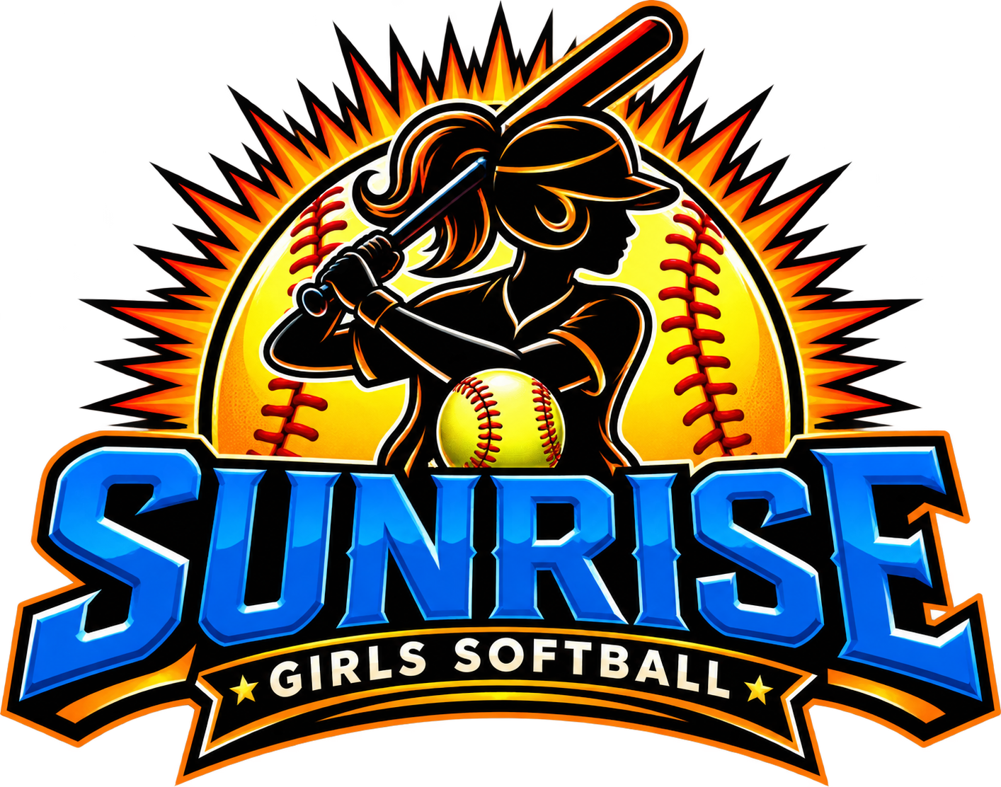 Sunrise Girls Softball Logo 