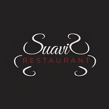 Un logo per un ristorante chiamato Suaviz Restaurant Savona