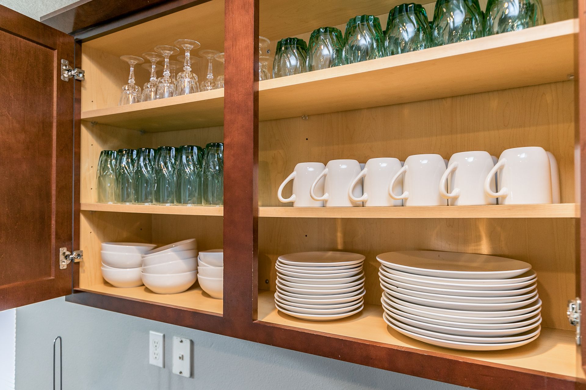 The Stadium House  cups and plates