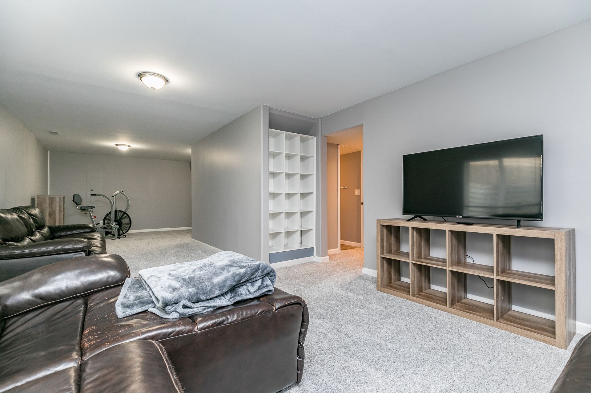 The Stadium House entertainment room