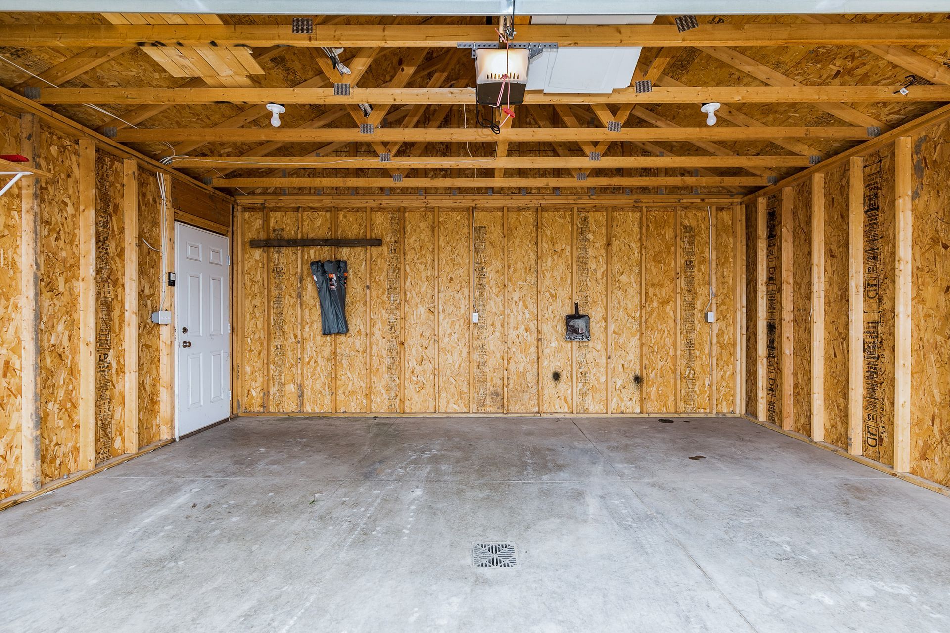 The Stadium House garage interior