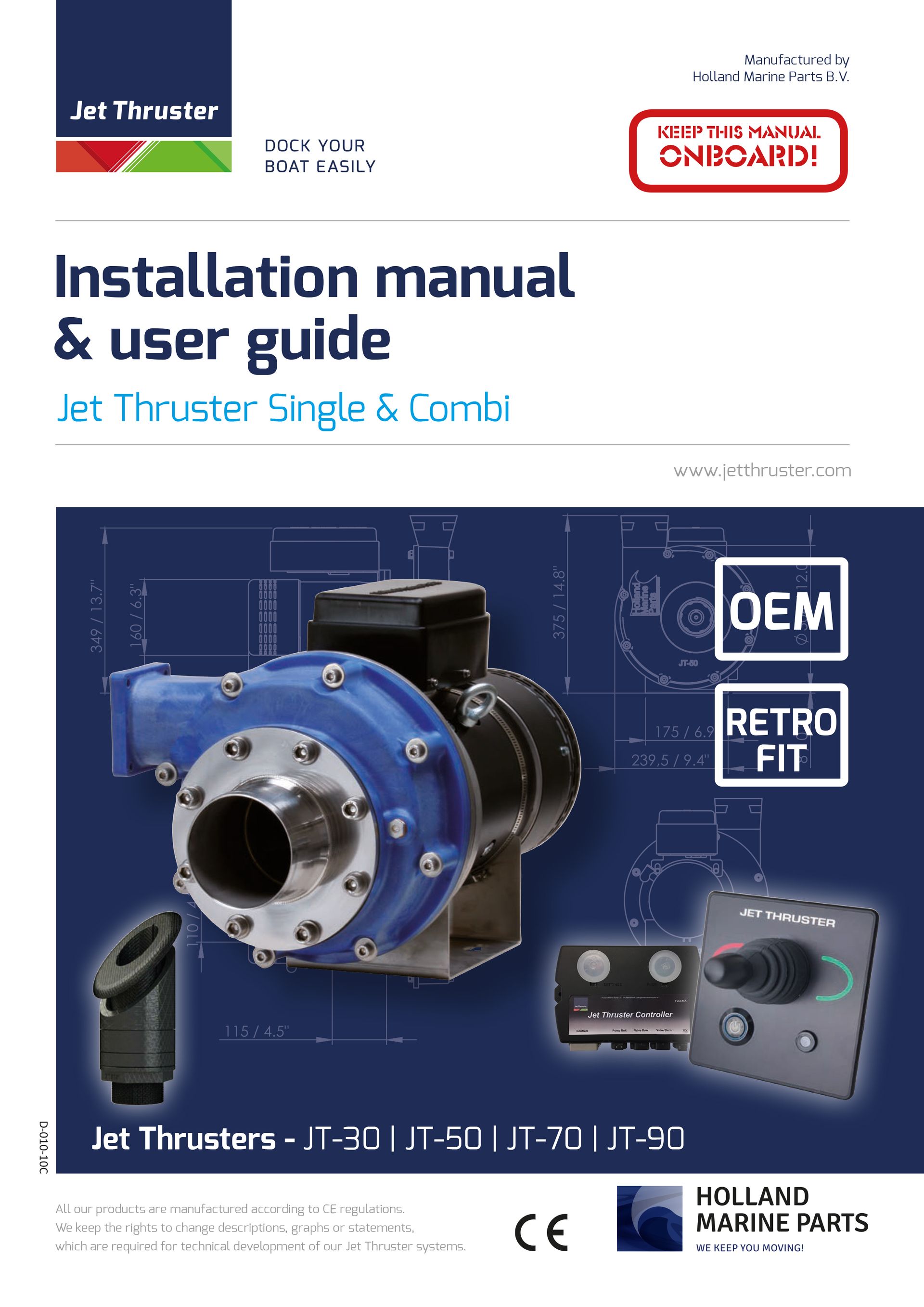 Front page of a Jet Thruster manual